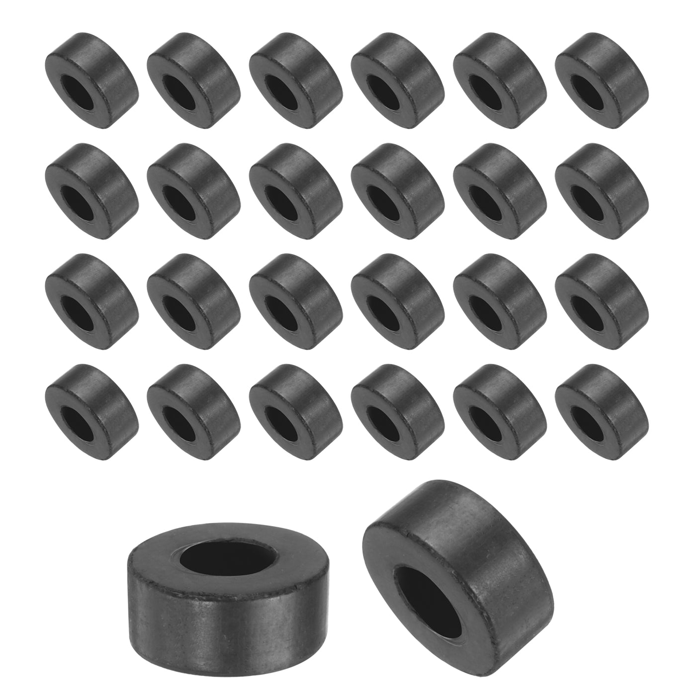 uxcell Uxcell 48pcs Rubber Spacers 11mm OD, 5mm ID, 5mm Height Round Anti Vibration Spacer