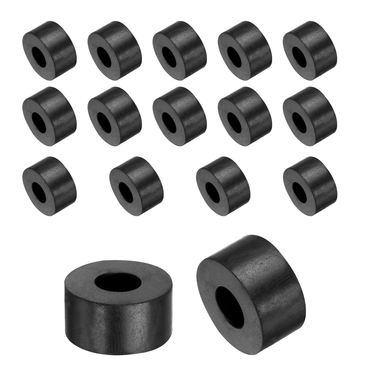 uxcell Uxcell 16pcs Rubber Spacers 20mm OD, 8mm ID, 10mm Height Round Anti Vibration Spacer