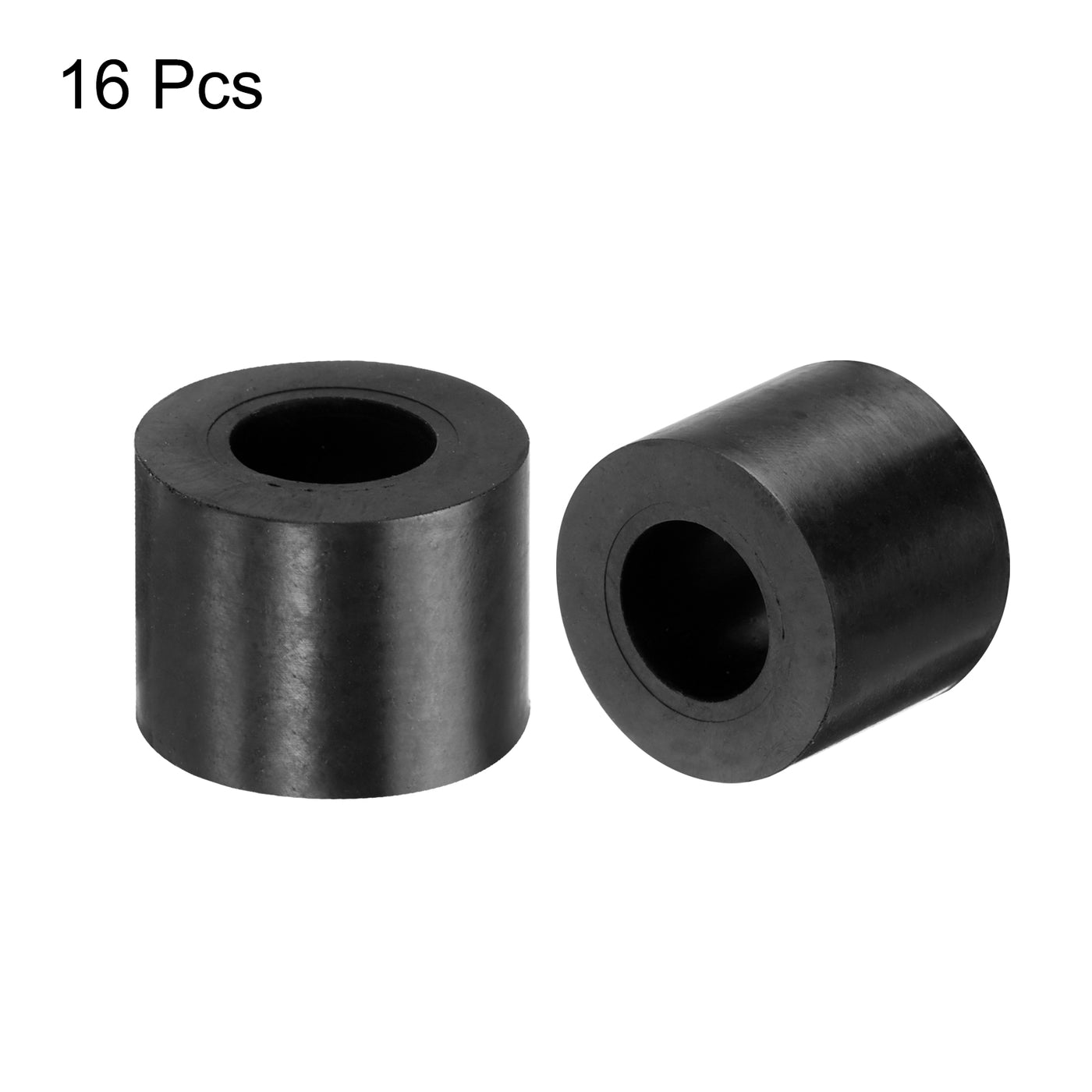 uxcell Uxcell 16pcs Rubber Spacers 20mm OD, 10mm ID, 15mm Height Round Anti Vibration Spacer