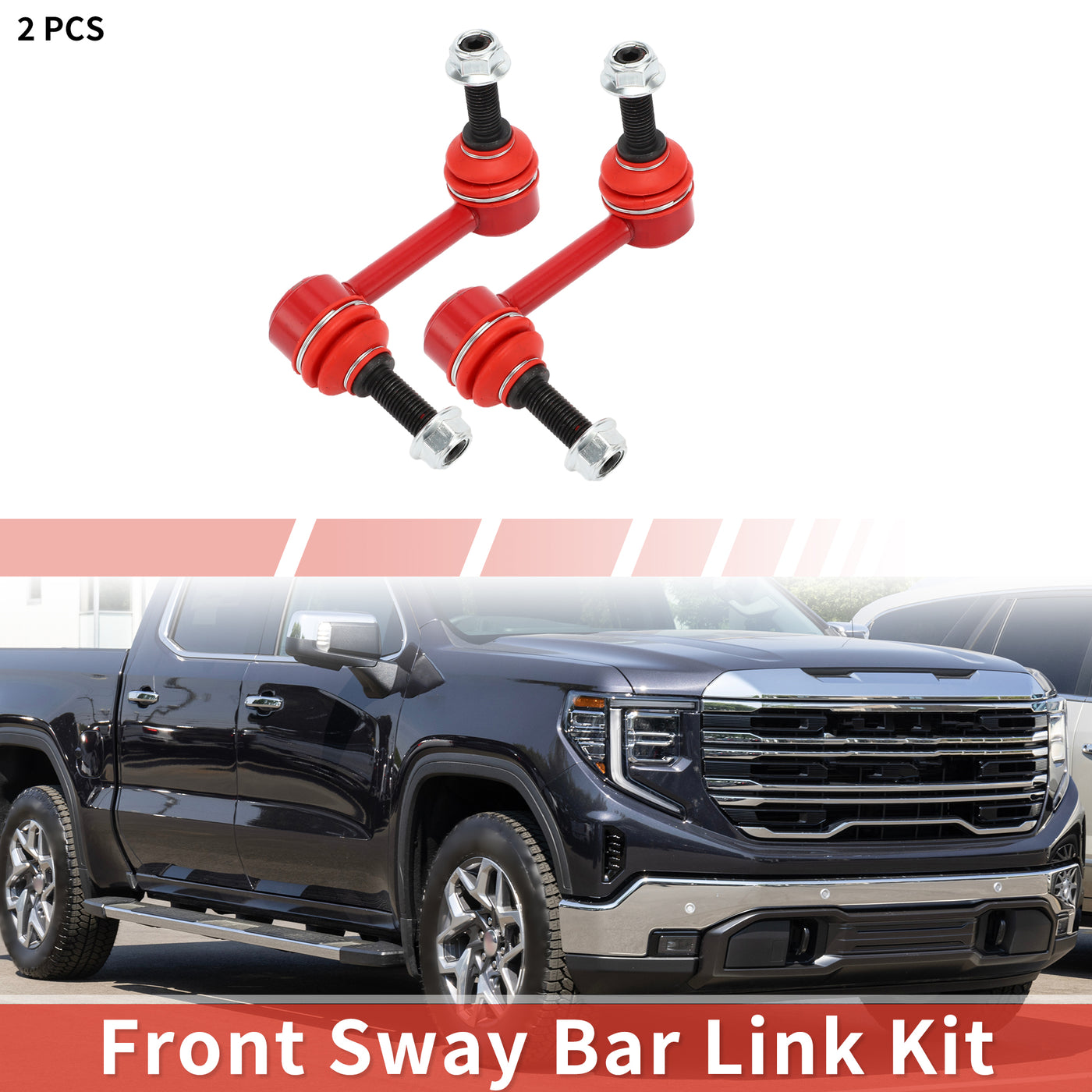 X AUTOHAUX 2 Pcs Front Sway Bar Links Stabilizer Link Kit for GMC Envoy XL 2002-2003 for GMC Envoy 2002-2003 Suspension Kit No.K6665/K6666