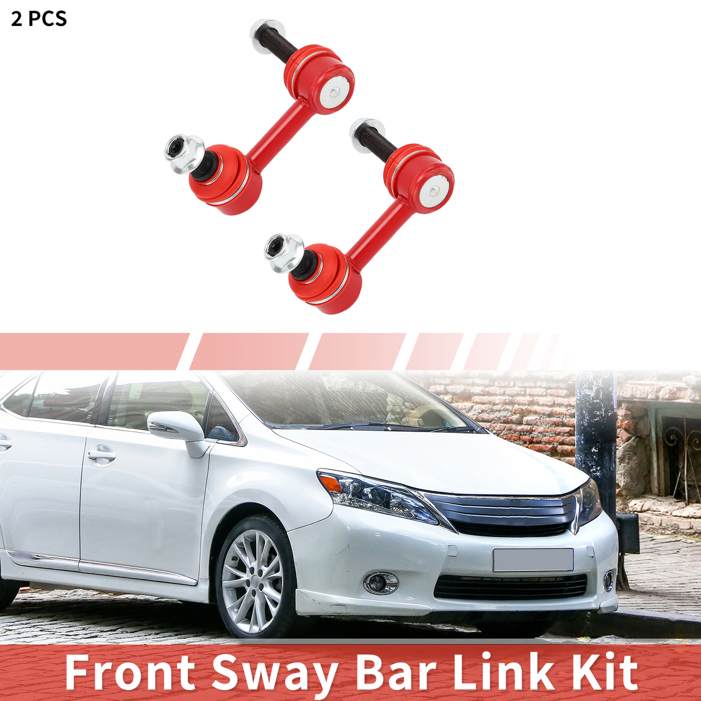 X AUTOHAUX 2 Pcs Front Sway Bar Links Stabilizer Link Kit for Lexus LS460 2007-2016 for Lexus LS600h 2008-2016 Suspension Kit No.K750171/K750172