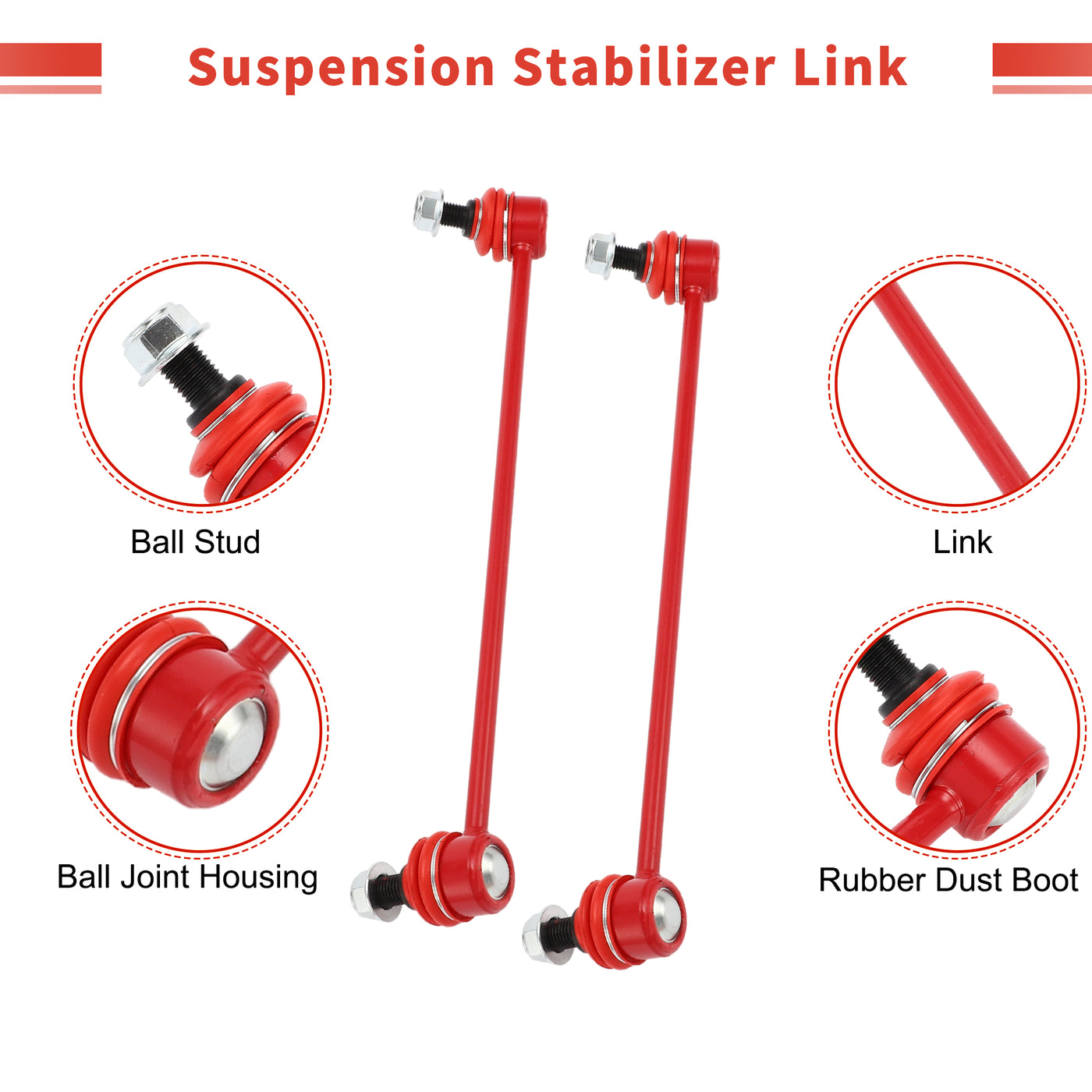 X AUTOHAUX 2 Pcs Front Sway Bar Links Stabilizer Link Kit for Acura TLX 2015-2019 for Honda Accord 2013-2017 Suspension Kit No.K750650/K750651