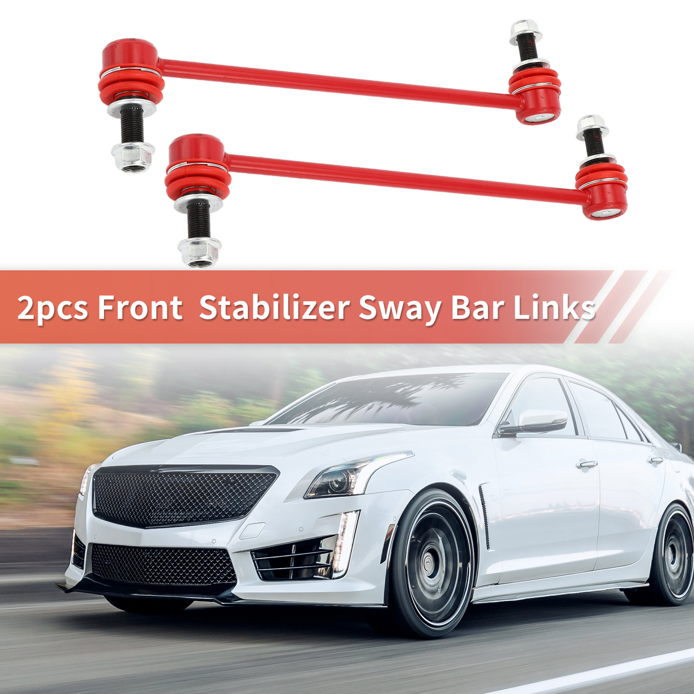 X AUTOHAUX 2 Pcs Front Sway Bar Links Stabilizer Link Kit for Cadillac SRX 2010-2016 Suspension Kit No.K750414