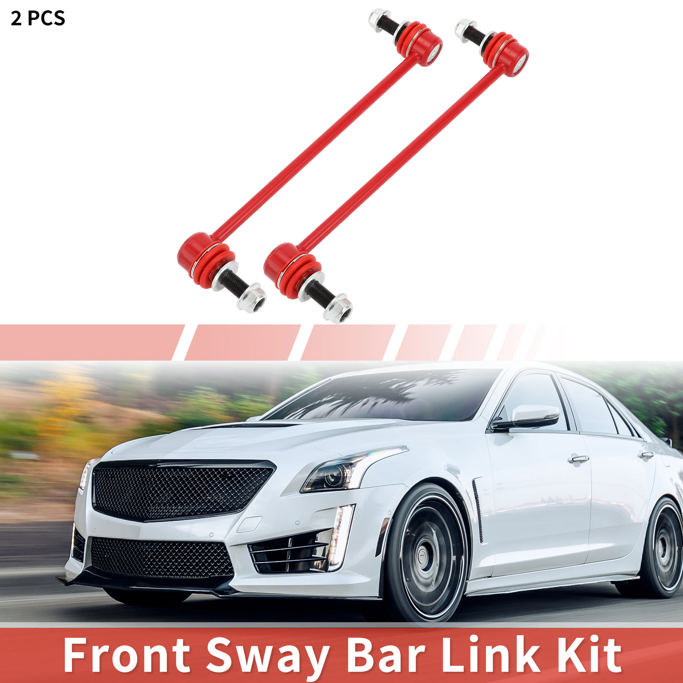 X AUTOHAUX 2 Pcs Front Sway Bar Links Stabilizer Link Kit for Cadillac SRX 2010-2016 Suspension Kit No.K750414