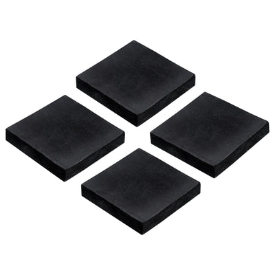 uxcell Uxcell 4pcs Rubber Anti-Vibration Pads Hard Pads 50mm x 50mm x 10mm Square