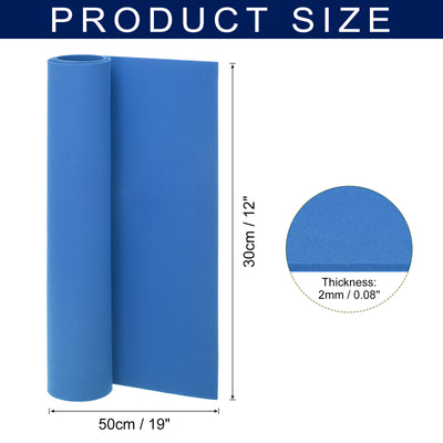 Harfington Foam Sheets Crafts 19x12 Inch 2mm EVA Craft Foam Paper Foam Sheets, Dark Blue