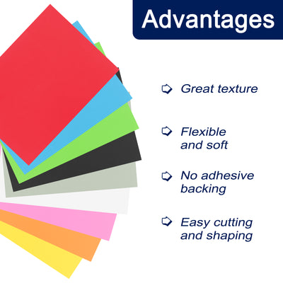 Harfington Foam Sheets Crafts 12x9 Inch 2mm EVA Craft Foam Paper Sheets Dark Blue 10 Sheets