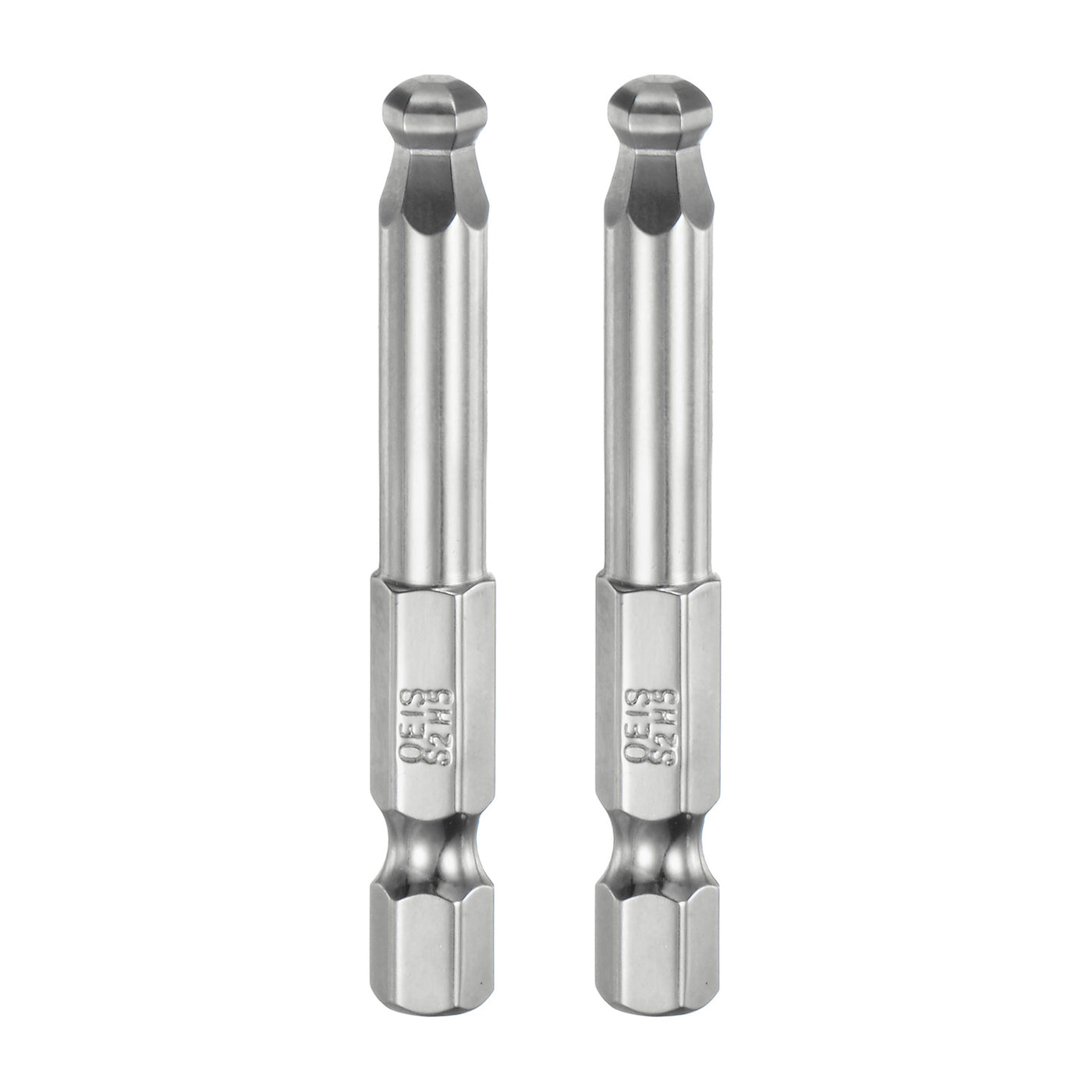 Harfington 2 Stück Kugelkopf Innensechskant Schraubendreher 5mm(H5.0)  Sechskantschaft Ball End Hex 50mm Lange Magnetischen 1/4" S2 Legierter Stahl SchraubendreherBitsatz Elektrowerkzeuge