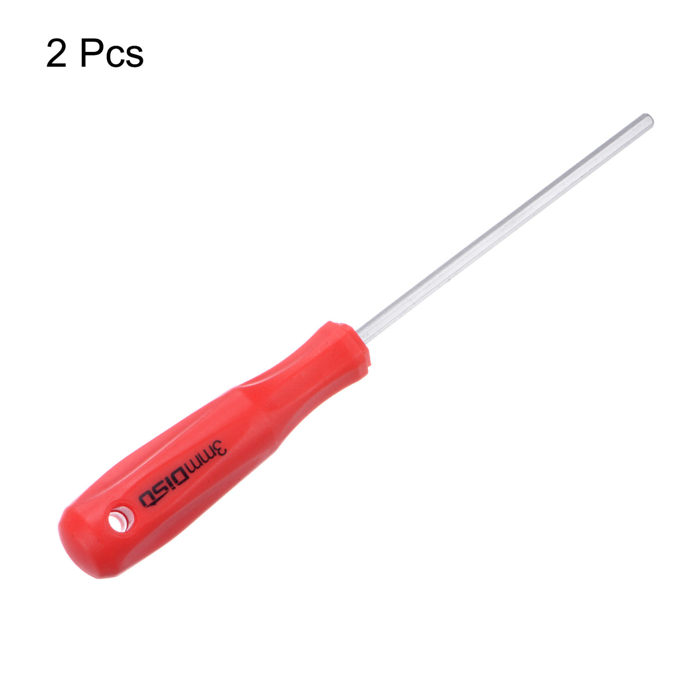 Harfington 2pcs Hex Magnetic Wrench Screwdriver 3x75mm Hex Key Metric Driver W Handle