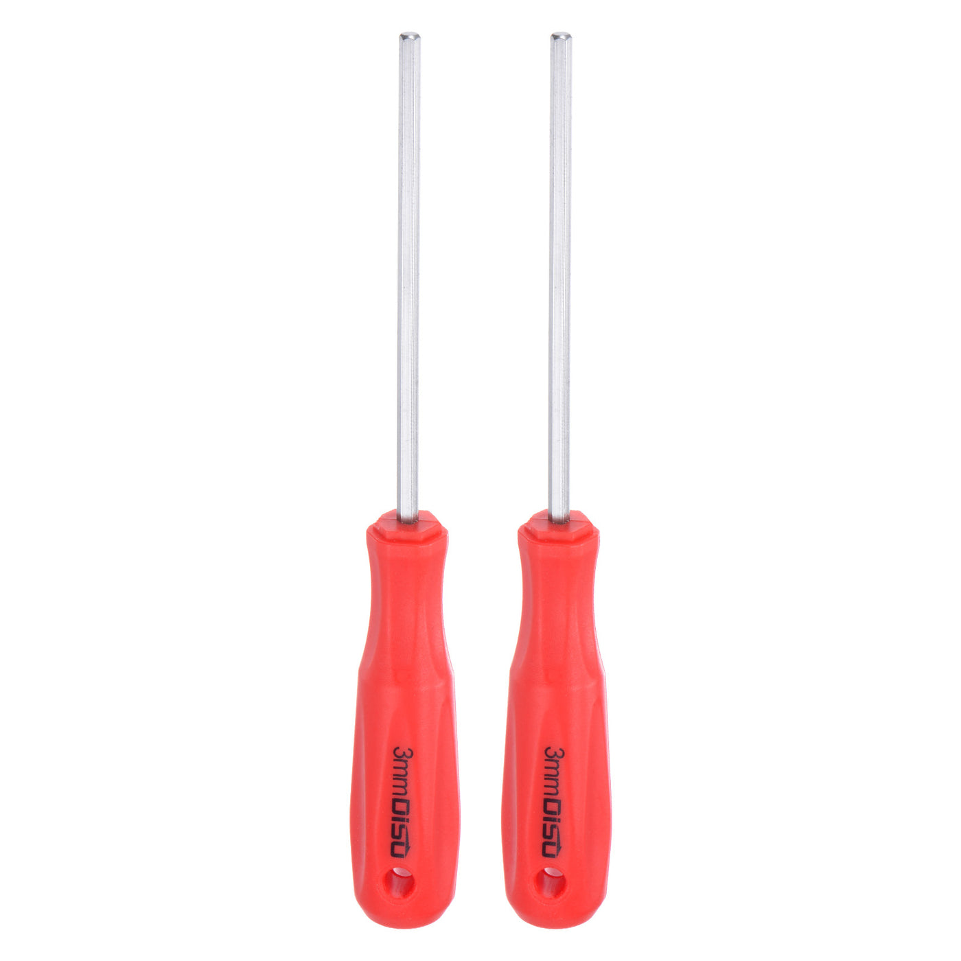 Harfington 2pcs Hex Magnetic Wrench Screwdriver 3x75mm Hex Key Metric Driver W Handle