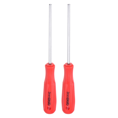 Harfington 2pcs Hex Magnetic Wrench Screwdriver 3x75mm Hex Key Metric Driver W Handle