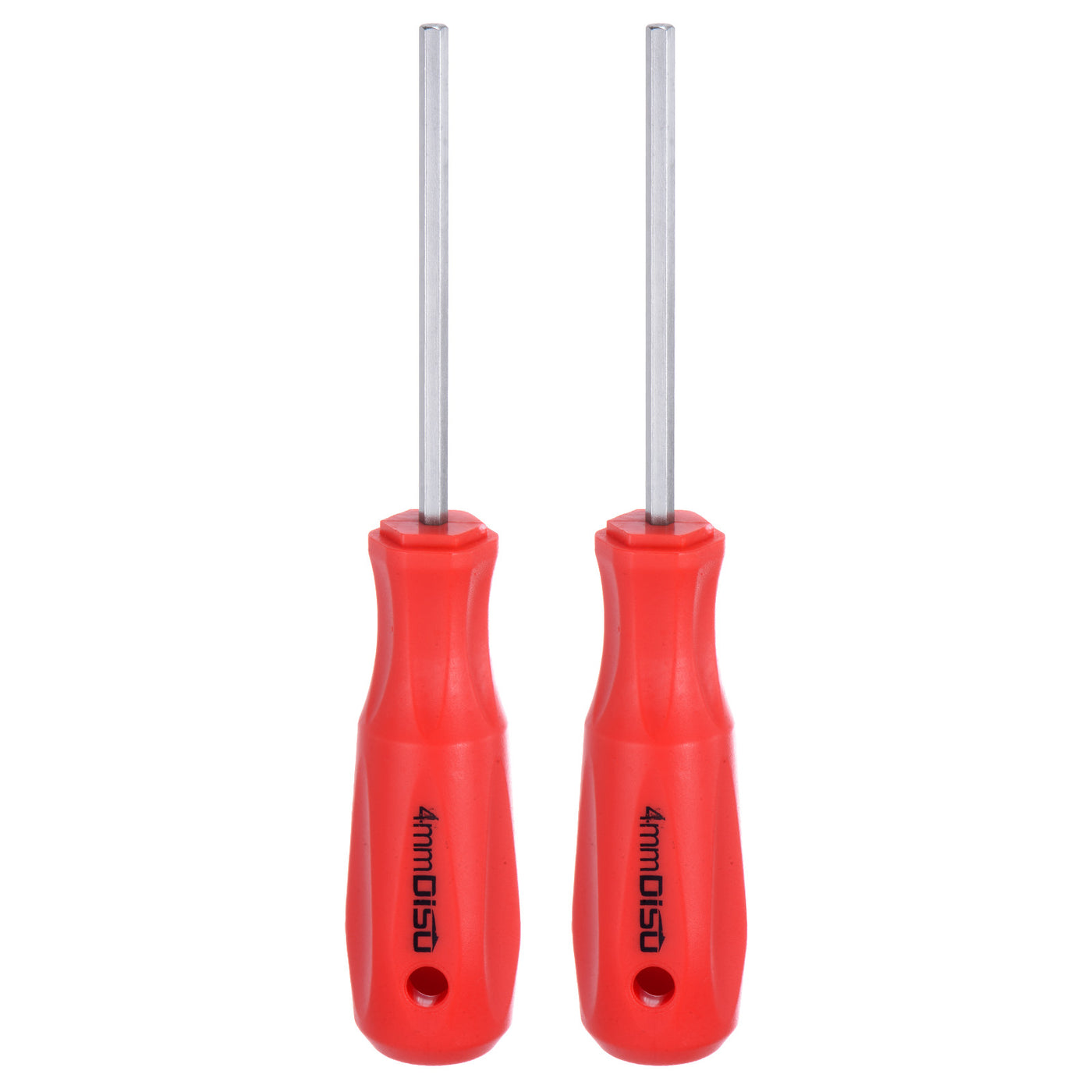 Harfington 2pcs Hex Magnetic Wrench Screwdriver 4x75mm Hex Key Metric Driver W Handle