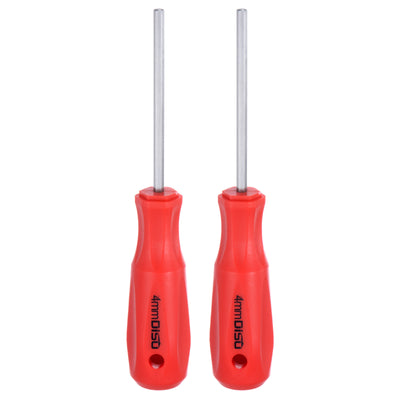 Harfington 2pcs Hex Magnetic Wrench Screwdriver 4x75mm Hex Key Metric Driver W Handle