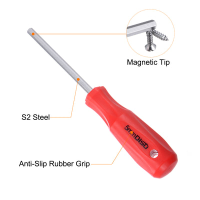 Harfington Hex Magnetic Wrench Screwdriver 5x75mm Hex Key Metric Driver W Handle