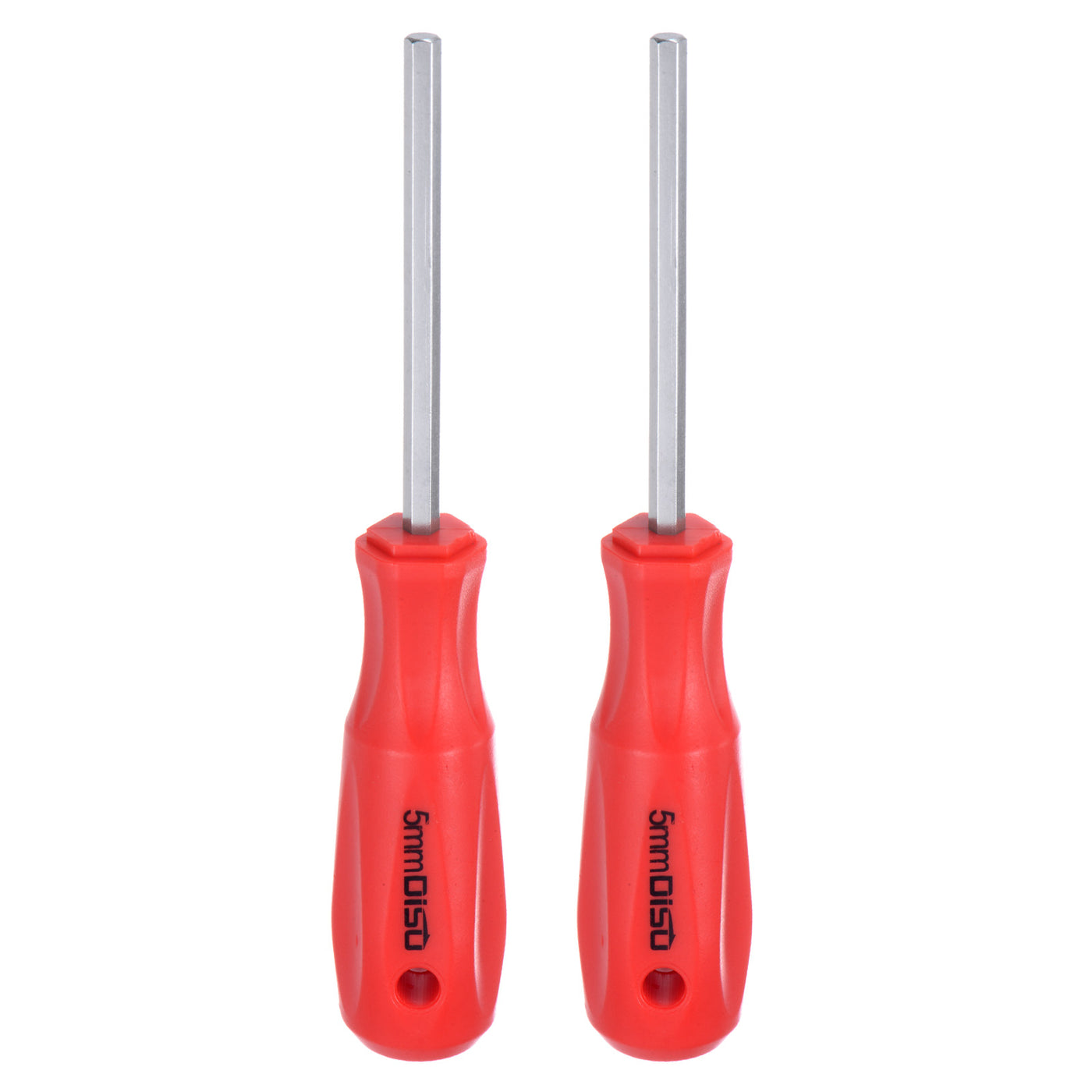 Harfington 2pcs Hex Magnetic Wrench Screwdriver 5x75mm Hex Key Metric Driver W Handle