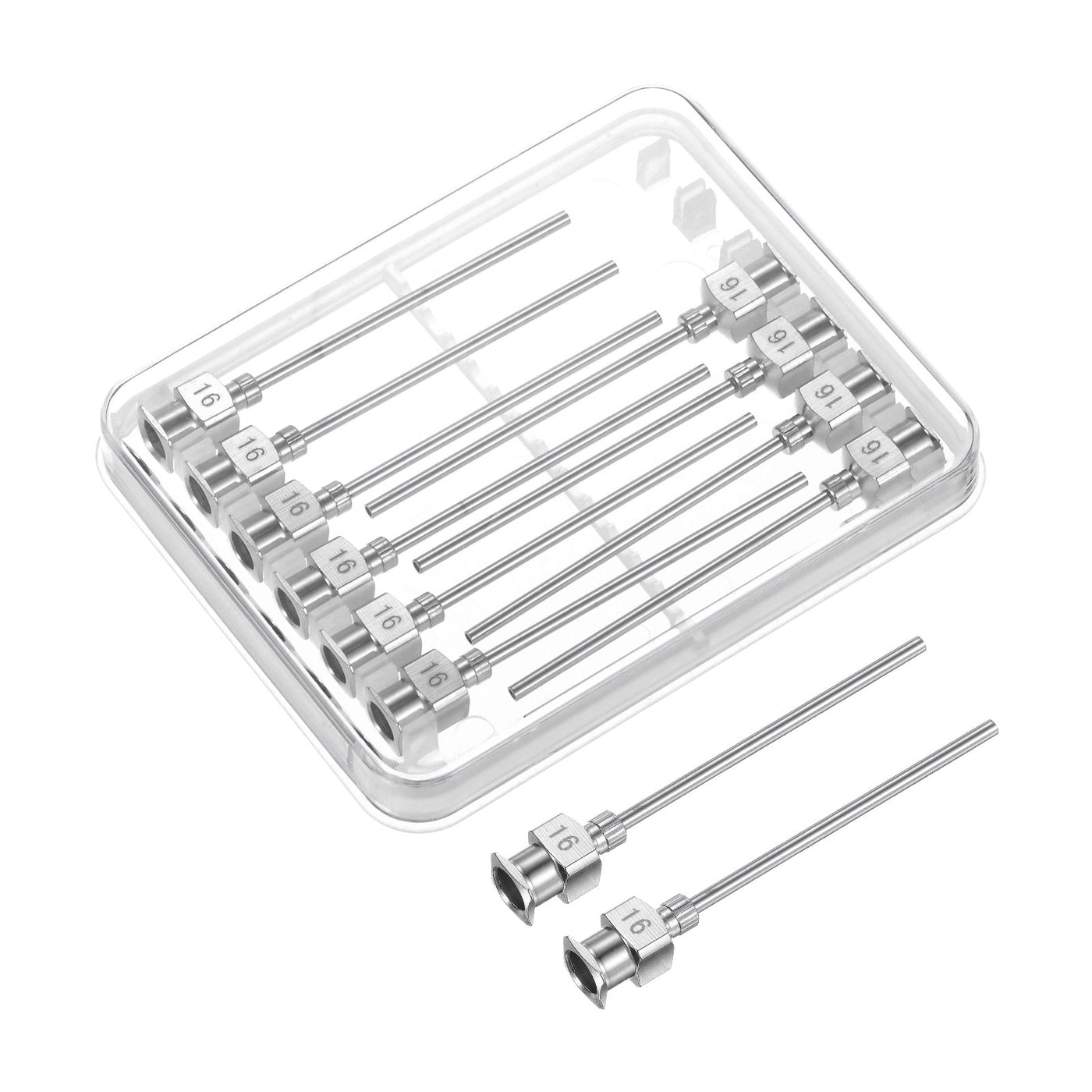 Harfington 20pcs 16G Stainless Steel Dispensing Needles, 1-1/2" Glue Needle Tube Blunt Tip