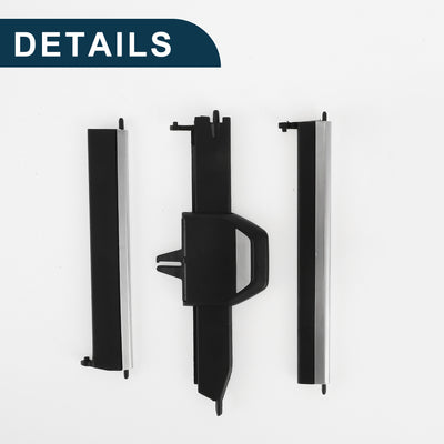 Harfington AC Luftauslass Clips Tab für BMW 3' G20 G21/4' G22/X3 G01/X4 G02/Z4 G29 Wasserdichter linker Luftauslass Trim Tab Schwarz Silber Ton Selbstklebend 1 Set