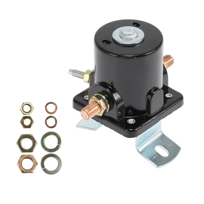 Harfington Tractor Starter Solenoid Relay Kit 12V 3 Terminal Relay for Ford Farm Tractor 2N 8N 9N Tractor, Durable Plastic Metal Black