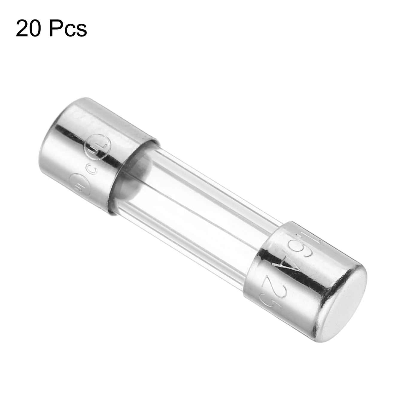 Harfington 1,6 A 250 V Glassicherung 5 x 20 mm Zeitverzögerungssicherung UL-gelistete träge Sicherung für Haushaltsgeräte (20er-Pack)