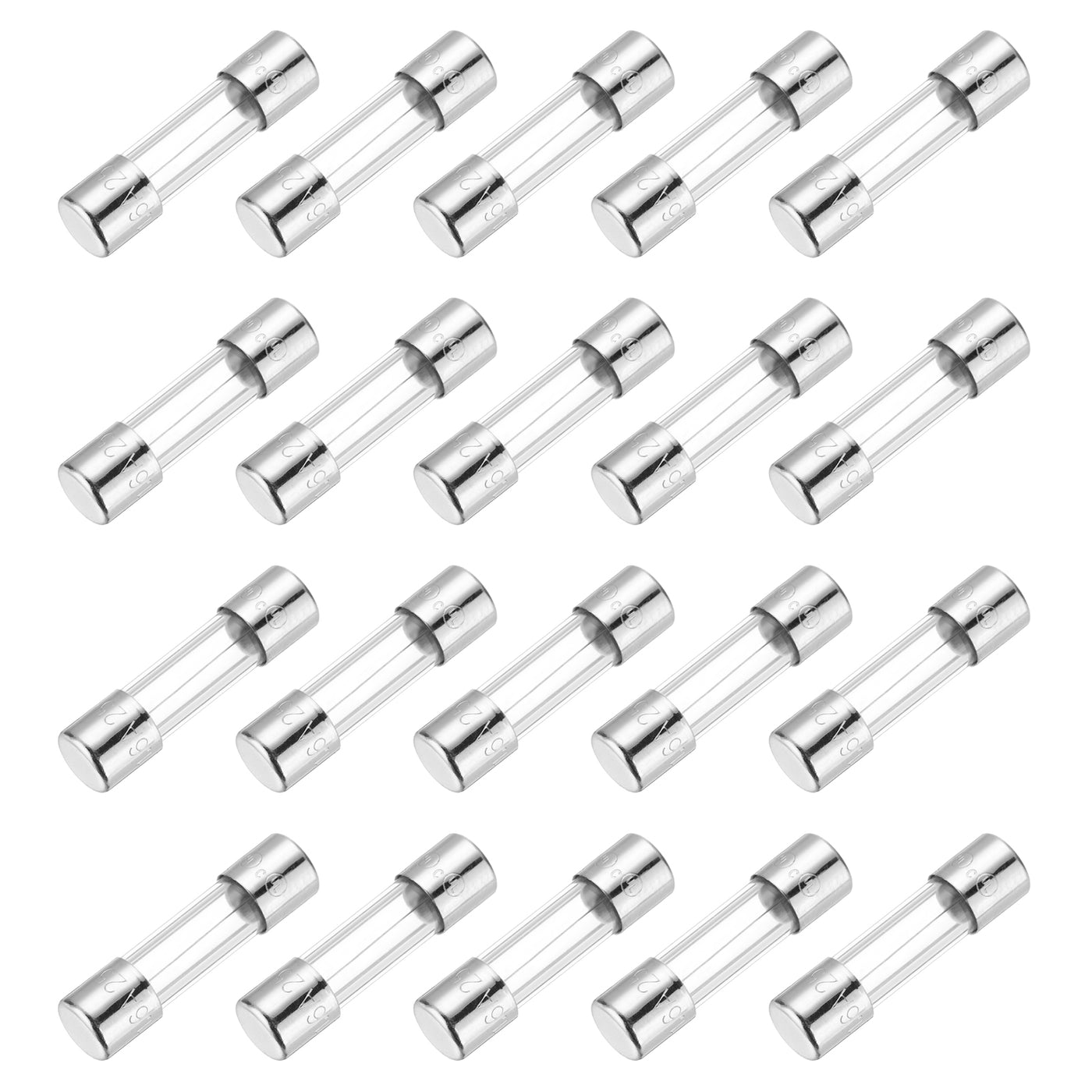 Harfington 1,6 A 250 V Glassicherung 5 x 20 mm Zeitverzögerungssicherung UL-gelistete träge Sicherung für Haushaltsgeräte (20er-Pack)