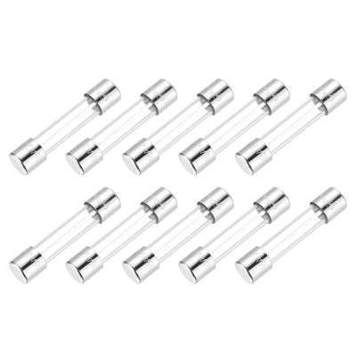 Harfington 15A 250V Glass Fuse 6x30mm Slow Blow Fuse Time Delay Fuse(Pack of 10)