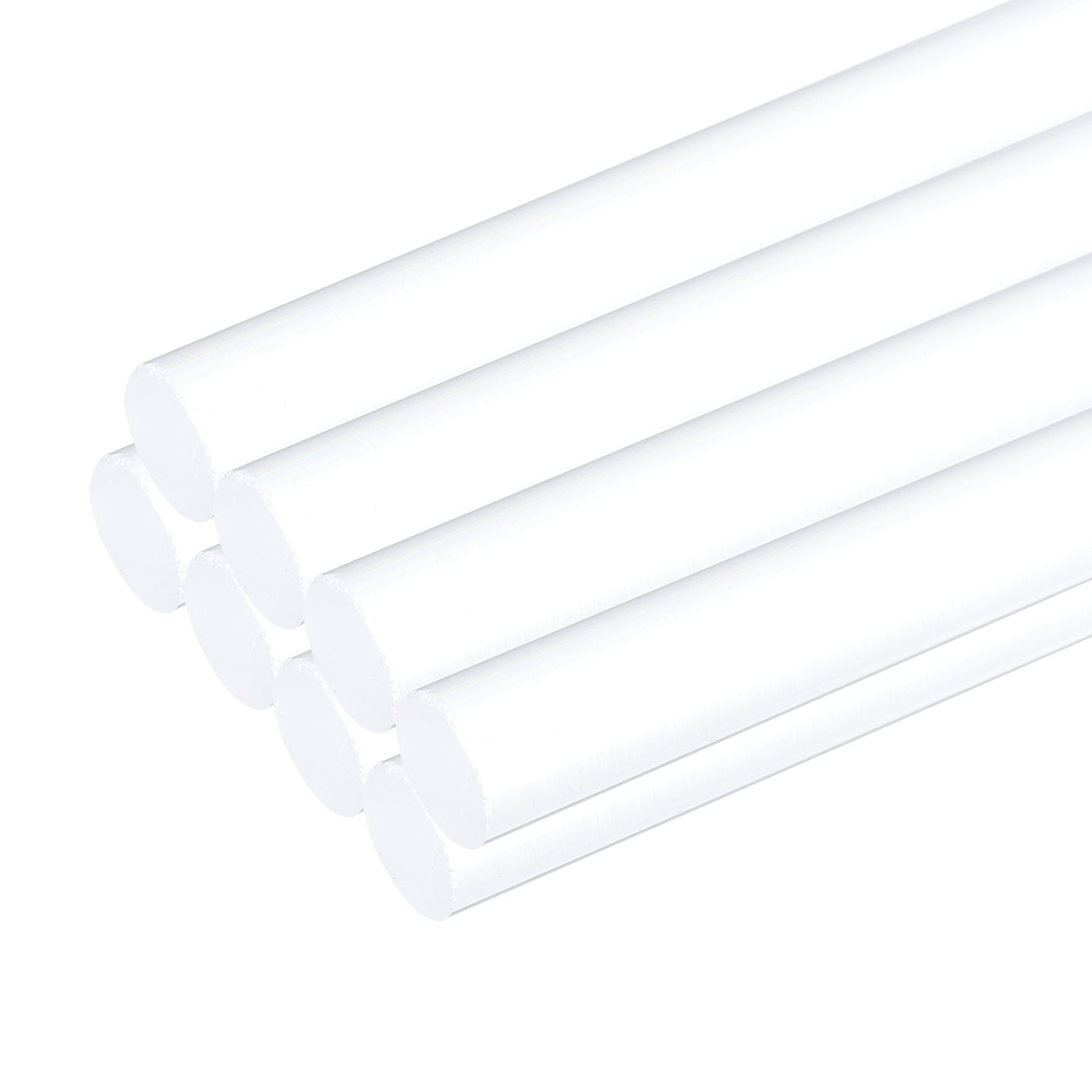 Harfington 8pcs Acrylic Round Rods 3/8" x 10" Clear Plastic Acrylic Dowel Rods