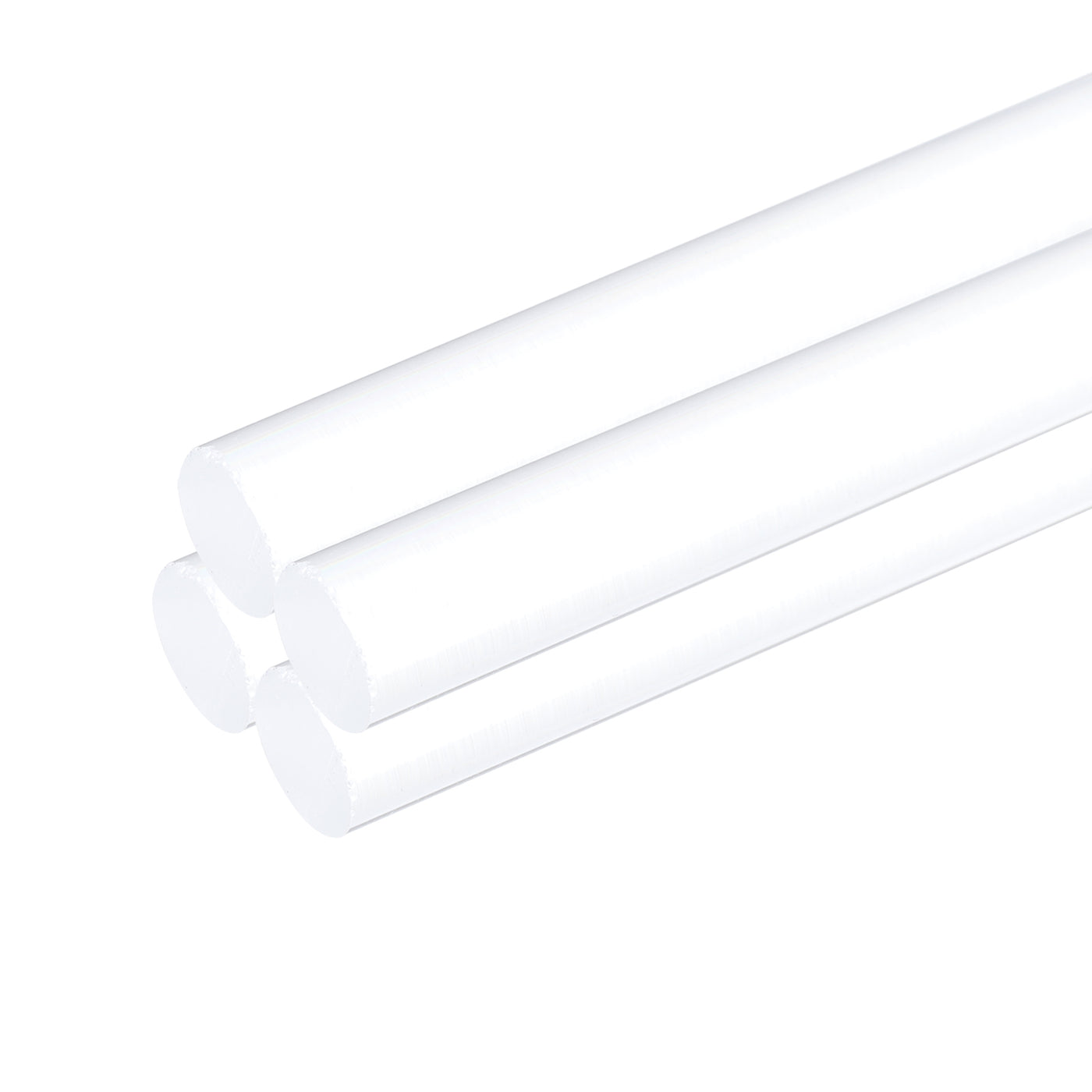 Harfington 4pcs Acrylic Round Rods 3/8" x 10" Clear Plastic Acrylic Dowel Rods