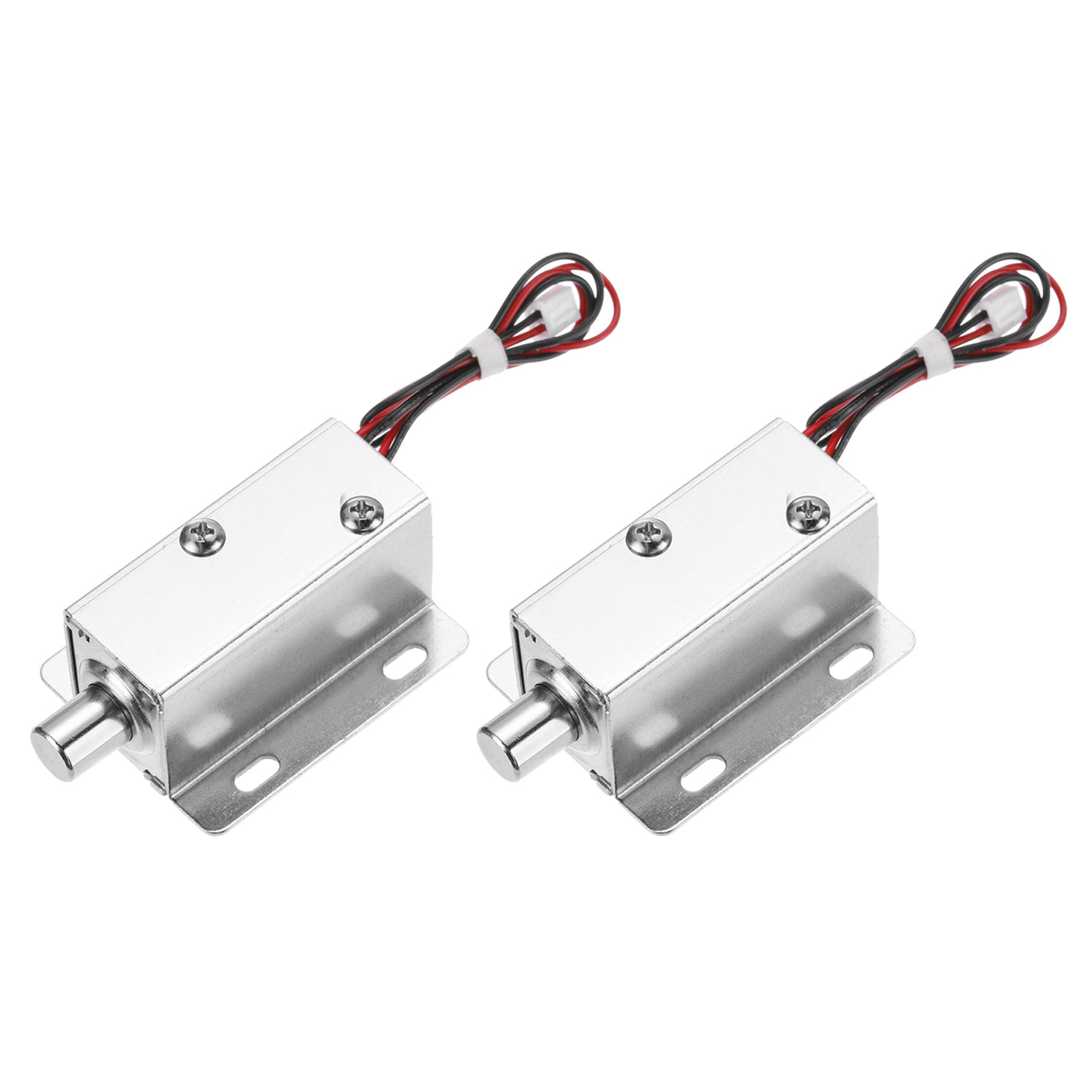 uxcell Uxcell DC 12V 0.8A Electromagnetic Solenoid Lock Door Drawer Magnetic Lock 2 Pcs