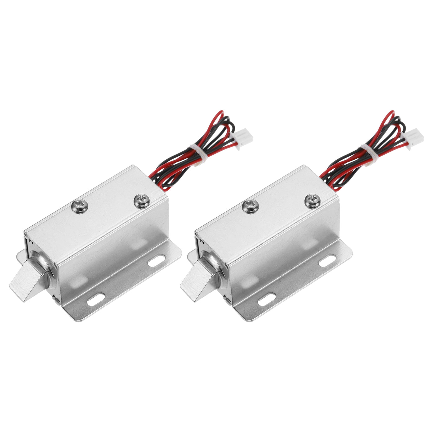 uxcell Uxcell DC 12V 1.1A Electromagnetic Solenoid Lock Door Drawer Magnetic Lock 2 Pcs