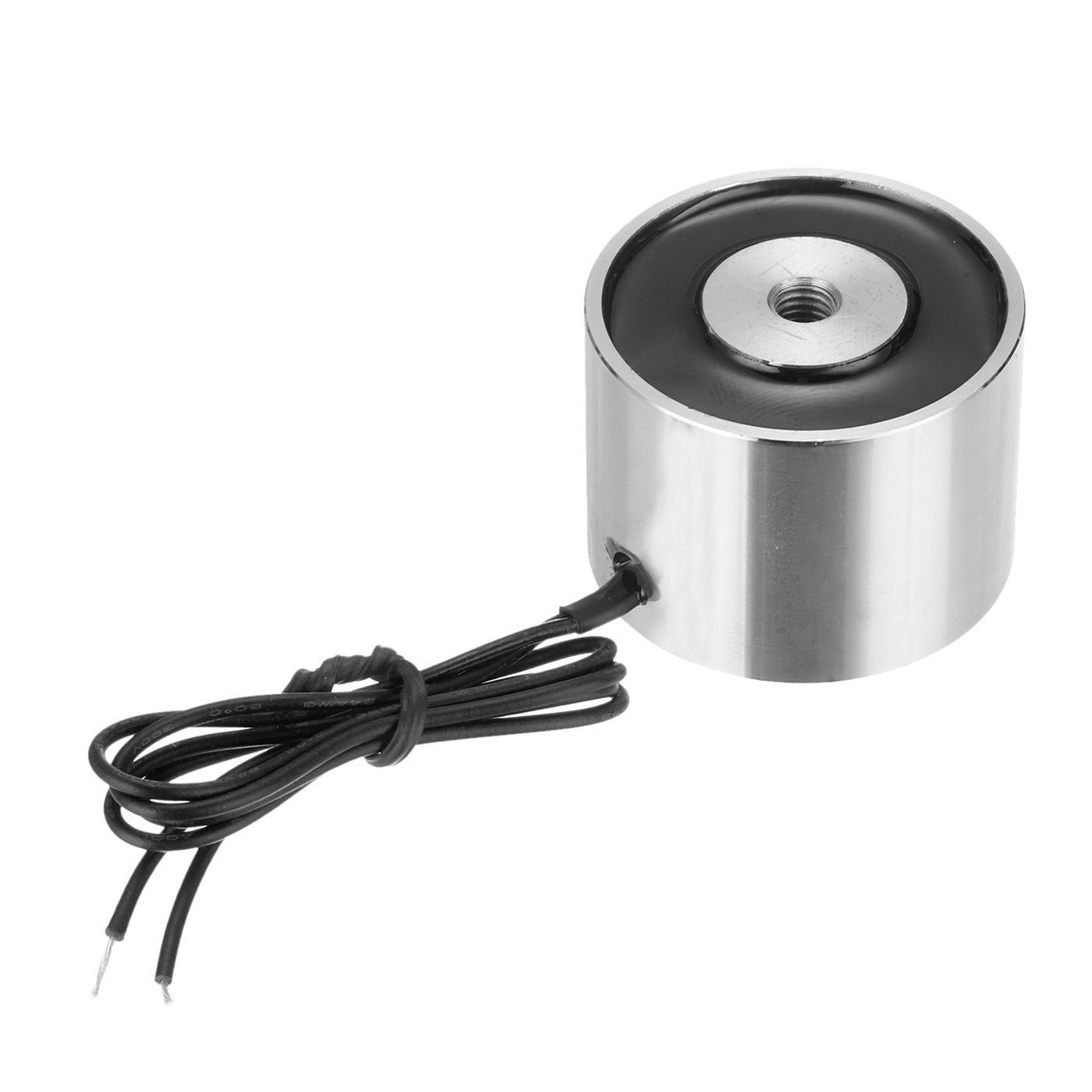 uxcell Uxcell Round Solenoid Electromagnet DC 24V 180N 44LB/20Kg Electric Magnet Electric Lifting Magnet for Automation Equipment