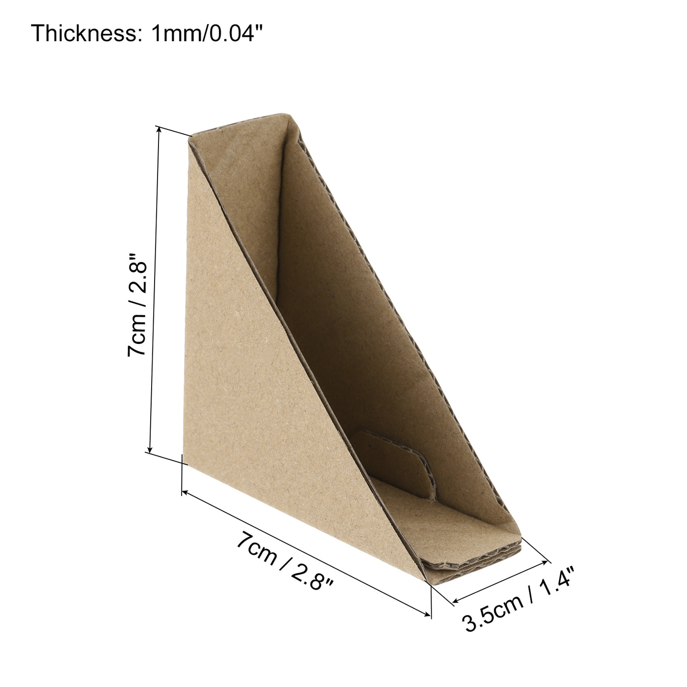 Harfington Verstellbarer Kartoneckenschutz, Kartonkantenschutz 7x7x3,5 cm Packung mit 100