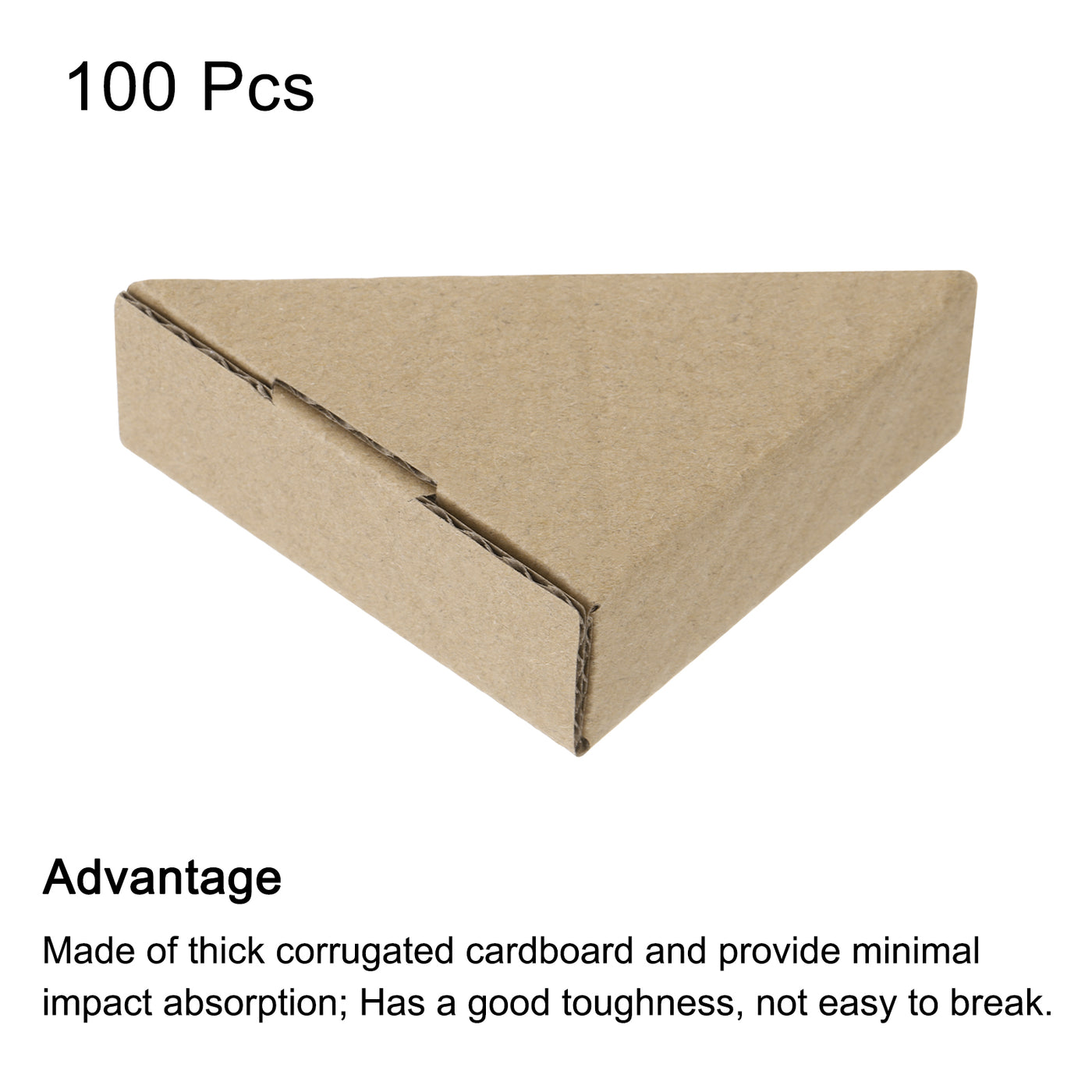 Harfington Adjustable Cardboard Corner Protector, Cardboard Edge Protector 7x7x3.5cm Pack of 100