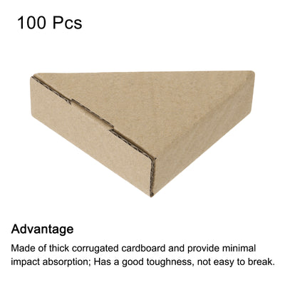 Harfington Adjustable Cardboard Corner Protector, Cardboard Edge Protector 7x7x3.5cm Pack of 100