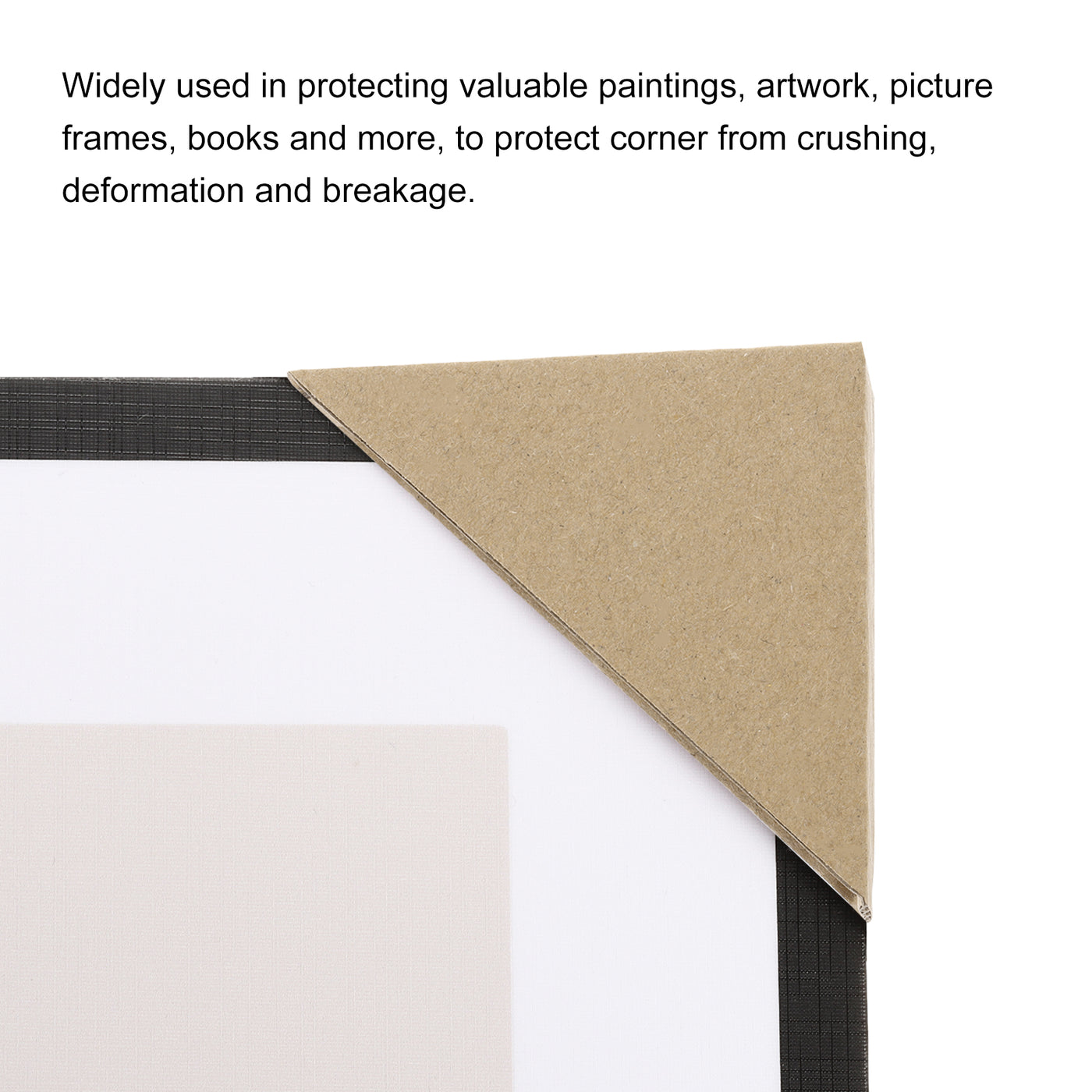 Harfington Adjustable Cardboard Corner Protector, Cardboard Edge Protector 7x7x3.5cm Pack of 100