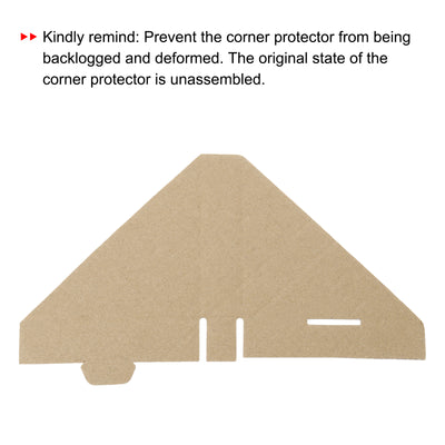 Harfington Adjustable Cardboard Corner Protector, Cardboard Edge Protector 9x9x2cm Pack of 100