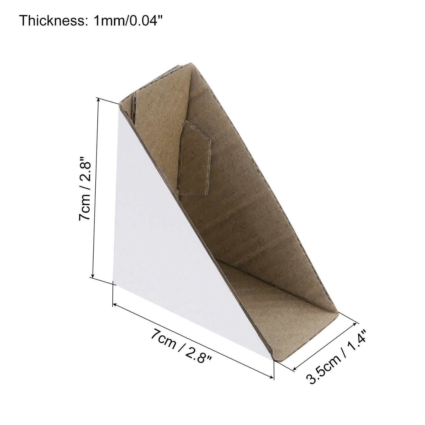 Harfington Adjustable Cardboard Corner Protector, Cardboard Edges Protector 7x7x3.5cm Pack of 40 White