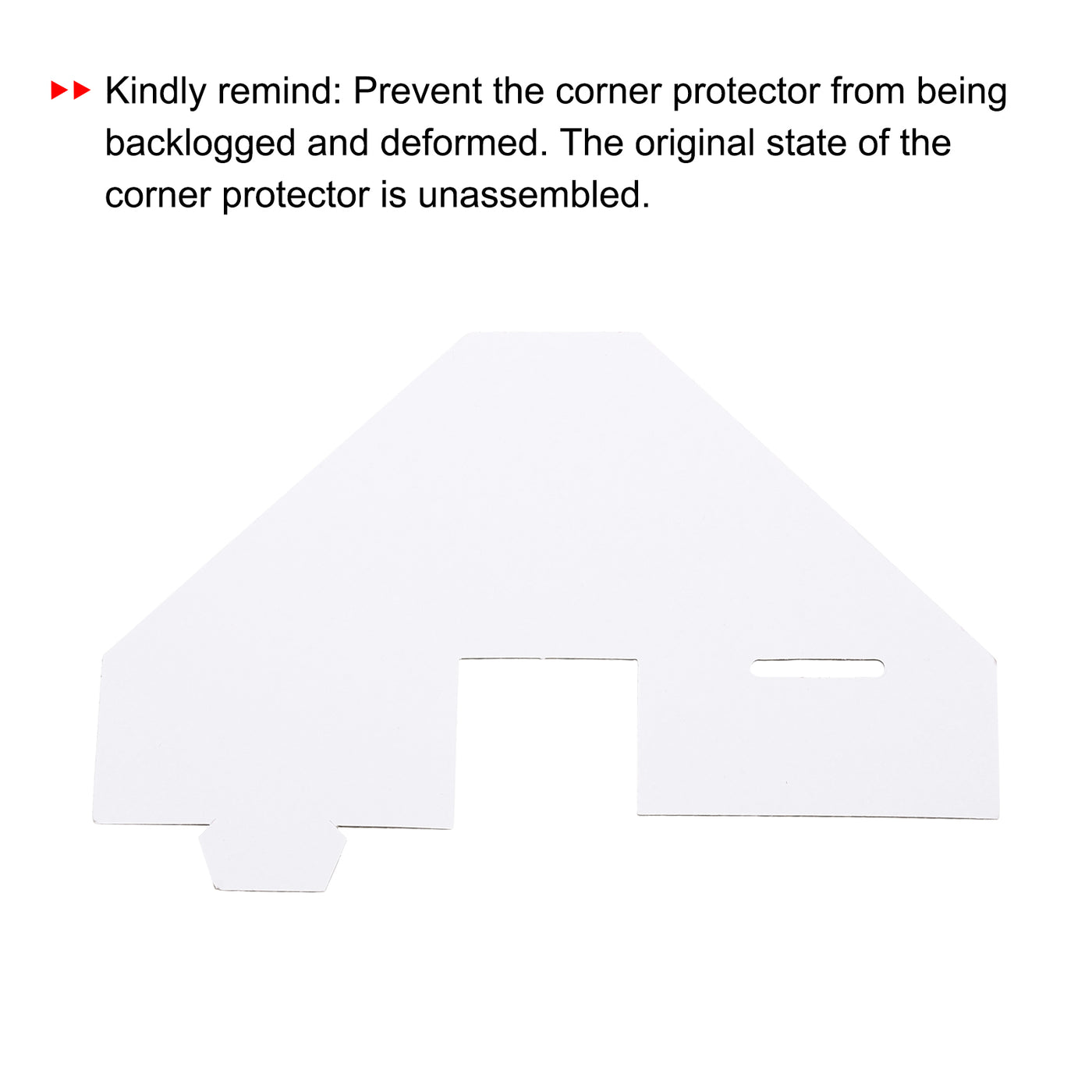 Harfington Adjustable Cardboard Corner Protector, Cardboard Edges Protector 7x7x3.5cm Pack of 40 White