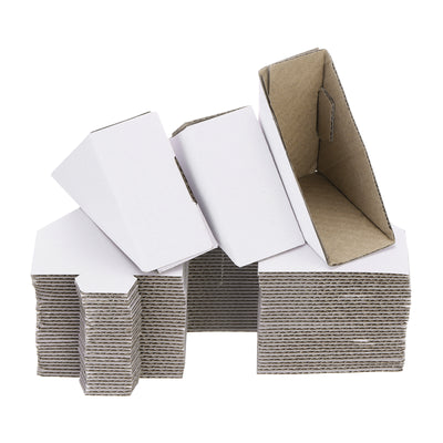 Harfington Adjustable Cardboard Corner Protector, Cardboard Edges Protector 7x7x3.5cm Pack of 40 White