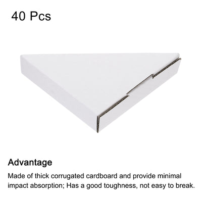 Harfington Adjustable Cardboard Corner Protector, Cardboard Edges Protector 9x9x2cm Pack of 40 White