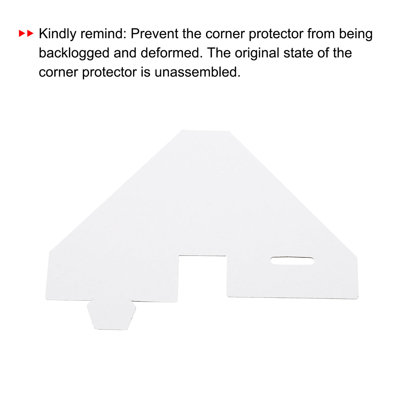 Harfington Adjustable Cardboard Corner Protector, Cardboard Edges Protector 6x6x2.2cm Pack of 40 White