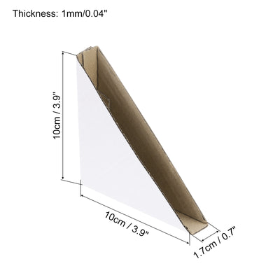 Harfington Adjustable Cardboard Corner Protector, Cardboard Edges Protector 10x10x1.7cm Pack of 40 White