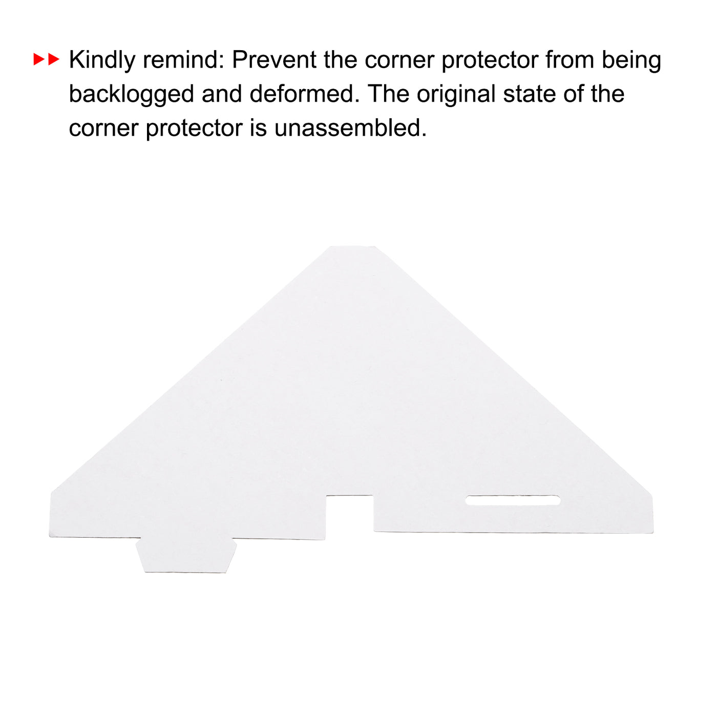 Harfington Adjustable Cardboard Corner Protector, Cardboard Edges Protector 10x10x1.7cm Pack of 40 White