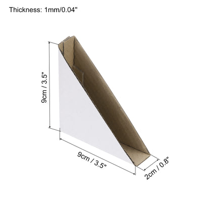 Harfington Adjustable Cardboard Corner Protector, Cardboard Edges Protector 9x9x2cm Pack of 60 White