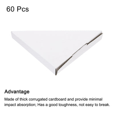 Harfington Adjustable Cardboard Corner Protector, Cardboard Edges Protector 10x10x1.7cm Pack of 60 White