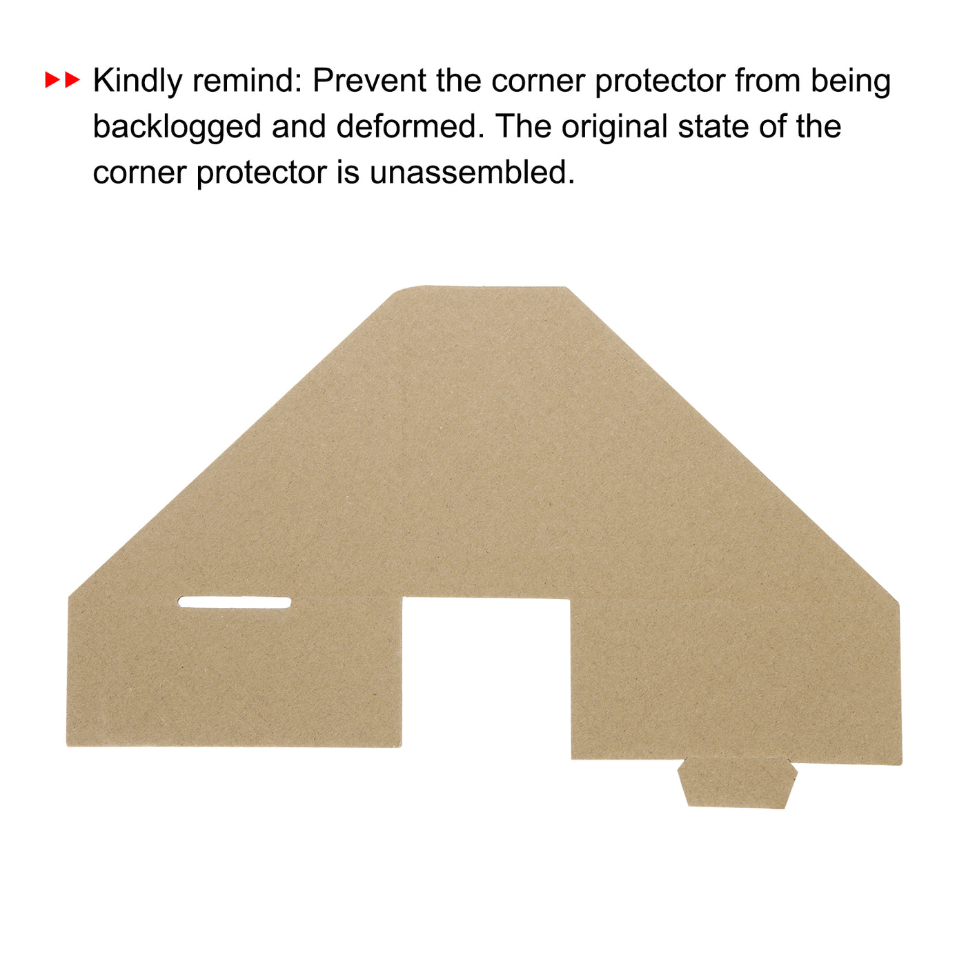 Harfington Adjustable Cardboard Corner Protector, Cardboard Edges Protector 10x10x4cm Pack of 40 Brown