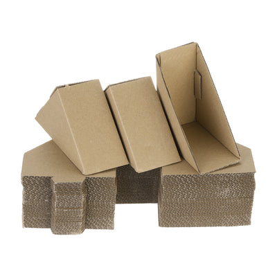 Harfington Adjustable Cardboard Corner Protector, Cardboard Edges Protector 10x10x4cm Pack of 40 Brown