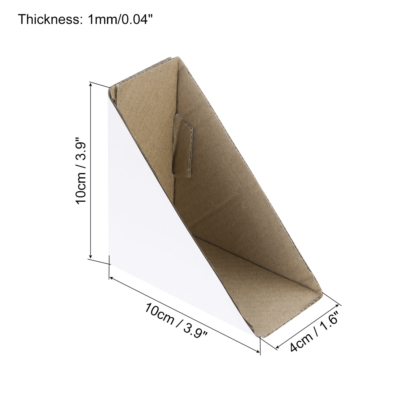 Harfington Adjustable Cardboard Corner Protector, Cardboard Edges Protector 10x10x4cm Pack of 40 White