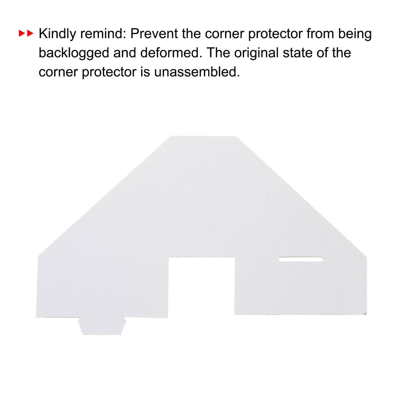 Harfington Adjustable Cardboard Corner Protector, Cardboard Edges Protector 10x10x4cm Pack of 40 White