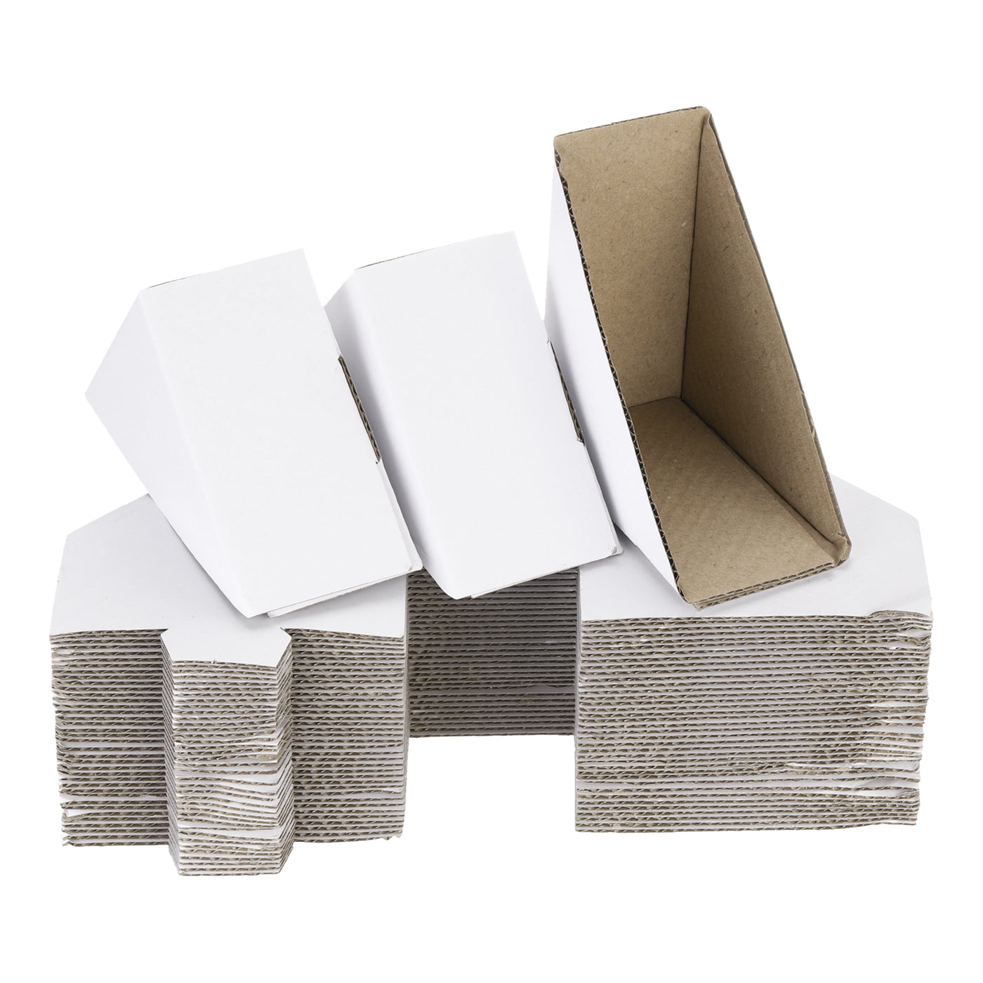 Harfington Adjustable Cardboard Corner Protector, Cardboard Edges Protector 10x10x4cm Pack of 40 White