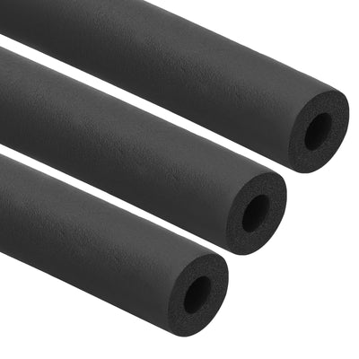 Harfington 5/8"(16mm) ID x6ft Rohr Isolierung Schaum 3Stk Rohr Abdeckung Wickel Roll Stange Polsterung Schlauch für Griff HVAC Draußen Klima Anlagen